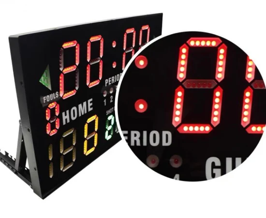 Marcador LED de baloncesto recargable Marcador digital LED electrónico portátil