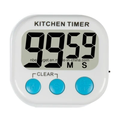 Temporizador de cocina digital con respaldo magnético premium para cocinar, hornear y más (pantalla LCD, alarma fuerte, cuenta regresiva) Esg10223