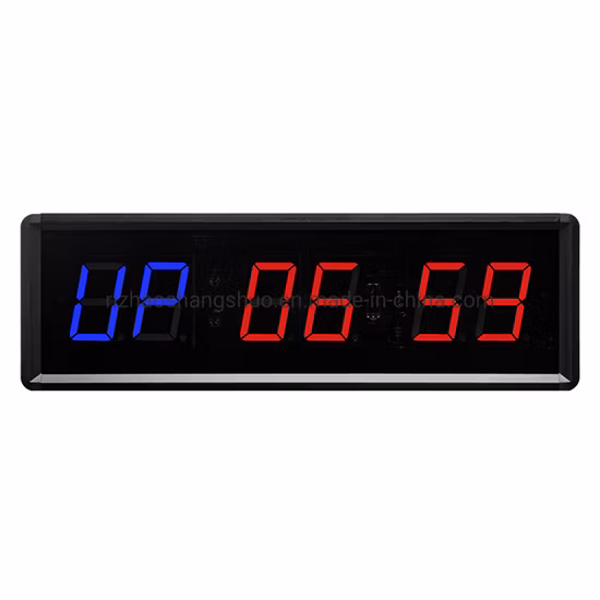 Temporizador deportivo montado en la pared, gran oferta, reloj Digital LED de 6 dígitos, temporizador portátil de cuenta regresiva montado en la pared para el tiempo de carrera de boxeo