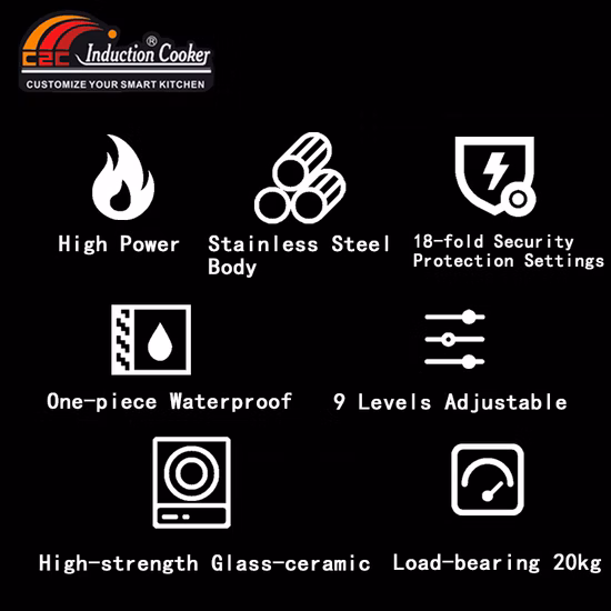 Restaurant Professional P Estufa eléctrica de inducción industrial